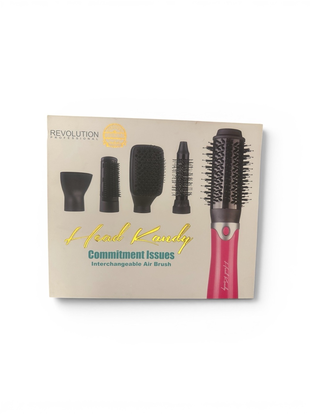 Revolution Hot Pink and Black Interchangeable Air Brush Set